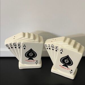 Playing Card Salt and Pepper Shakers